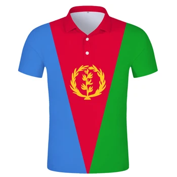 Eritrea Zászló, Póló Férfi Rövid ujjú Póló Ingyenes Egyéni Név Eri Száma Az Állam Eritrea Jersey Pulóver Öltözteti