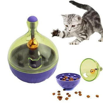 Kreatív Macska Játékok Lemezjátszó Ugratás Macska szivárgó Élelmiszer Puzzle Játék Enyhíti az Unalom Forgó Kitty Interaktív Képzés Pet Supplies