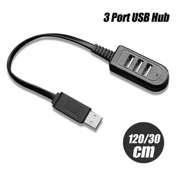 USB Elosztó 3 Port 0.3/1.2 M töltőkábel USB2.0 Hub, A Hatalom az Extender Mini Adapter Laptop, PC, Notebook Kiterjesztése Adatok Vonal
